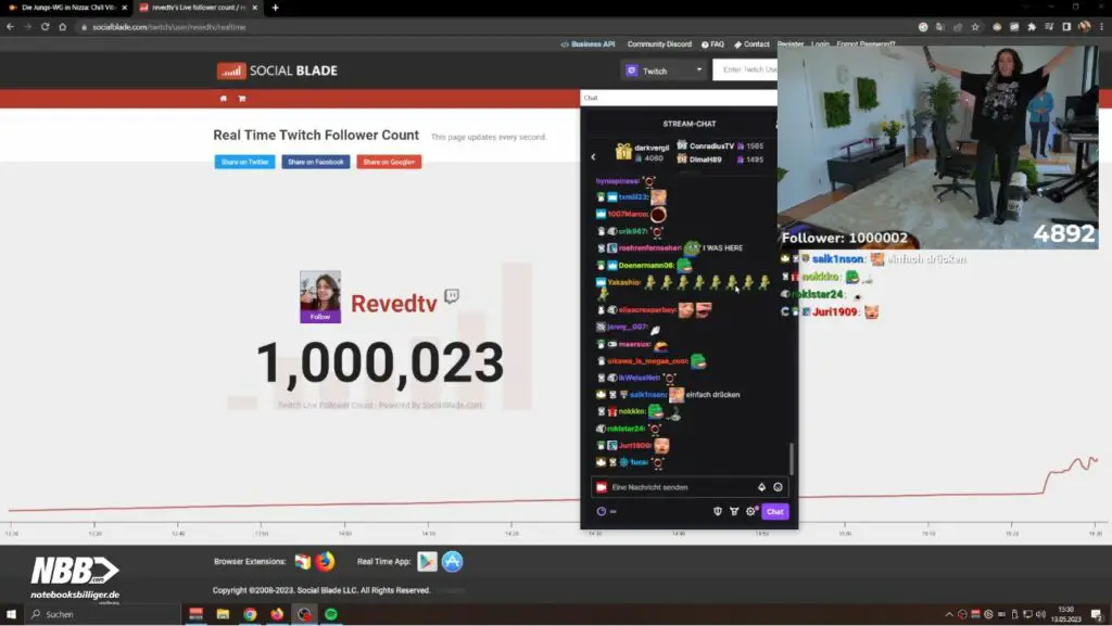 Reved 1 Million Follower auf Twitch