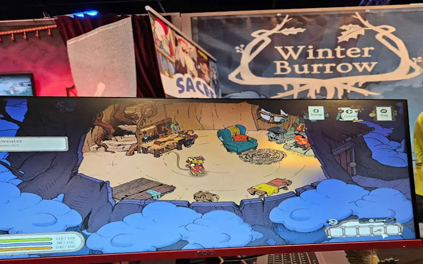 Gamescom 2024 Messebild Winter Burrow